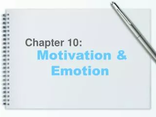 Motivation &amp; Emotion