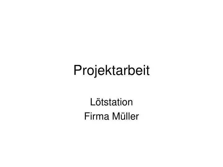 projektarbeit