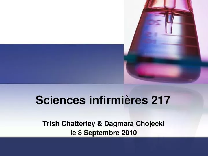 sciences infirmi res 217