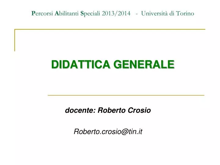 p ercorsi a bilitanti s peciali 2013 2014 universit di torino