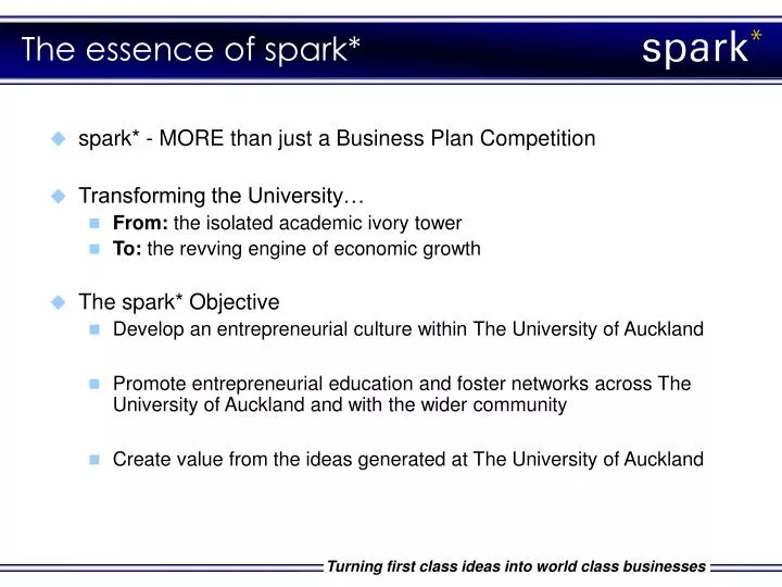 the essence of spark