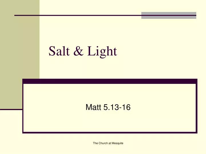 salt light