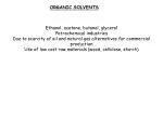ORGANIC SOLVENTS - slide 1