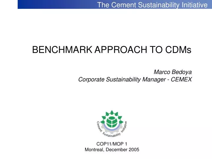 the cement sustainability initiative