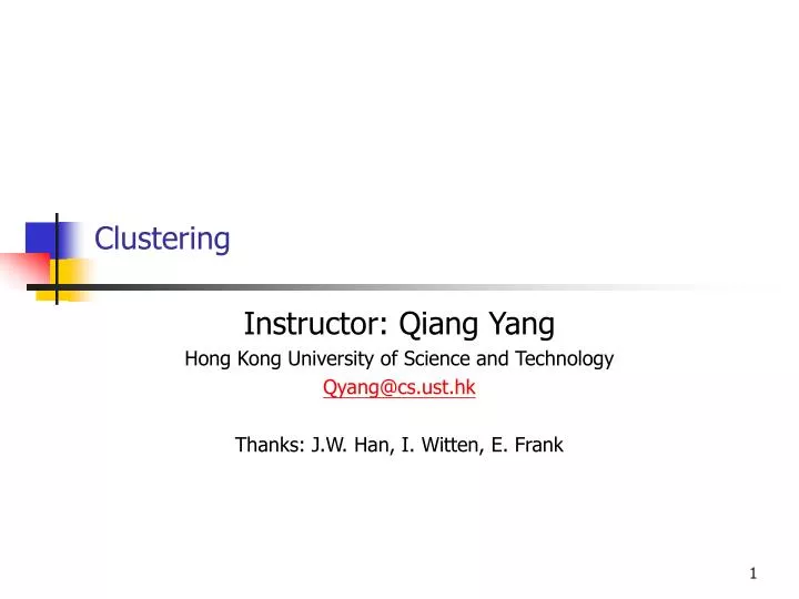 clustering