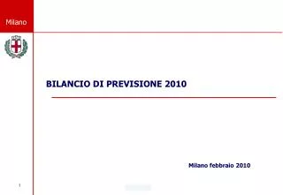 bilancio di previsione 2010