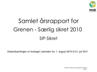 samlet rsrapport for