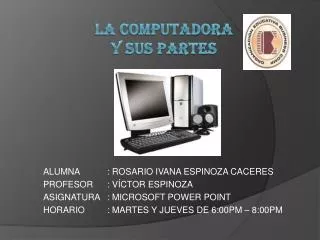 la computadora y sus partes