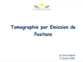 tomographie par emission de positons