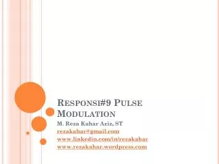 responsi 9 pulse modulation