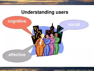 Understanding users