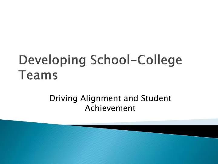developing school college teams