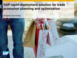 SAP rapid-deployment solution for trade promotion planning and optimization