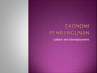 PPT - EKONOMI PEMBANGUNAN PowerPoint Presentation, Free Download - ID ...