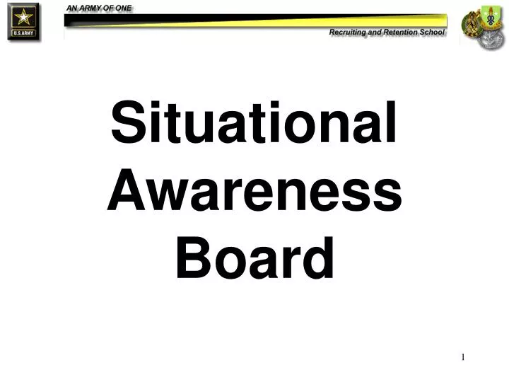 situational awareness board
