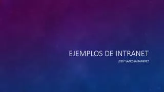 ejemplos de intranet