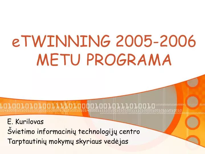 e twinning 2005 2006 metu programa