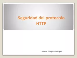 seguridad del protocolo http