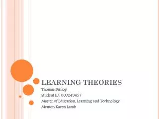 LEARNING THEORIES