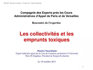 les collectivit s et les emprunts toxiques