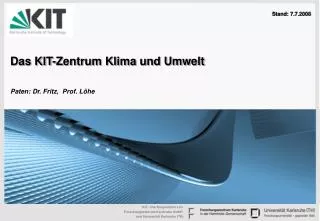 das kit zentrum klima und umwelt