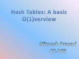 Niteesh Prasad CS-265