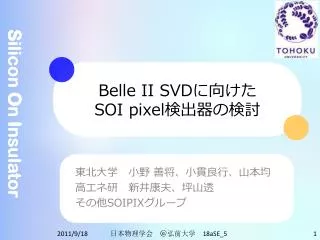 belle ii svd soi pixel