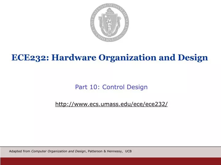 ece232 hardware organization and design