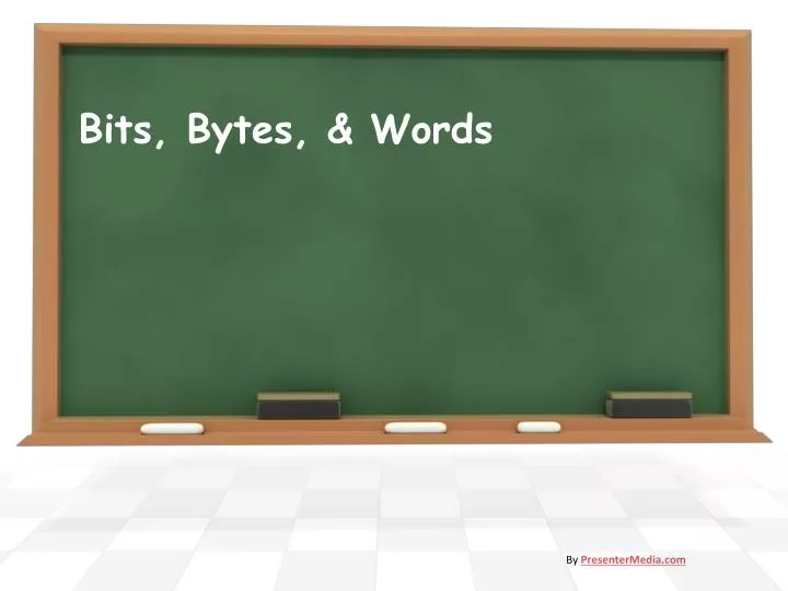 bits bytes words