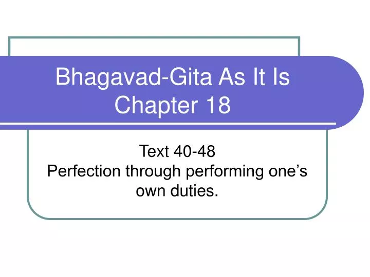 bhagavad gita as it is chapter 18