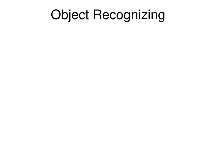 object recognizing