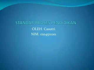 standar proses pendidikan