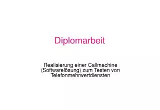 diplomarbeit