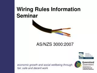 Wiring Rules Information Seminar