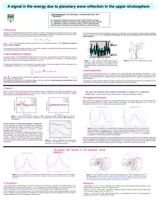 A signal in the energy due to planetary wave reflection in the upper stratosphere