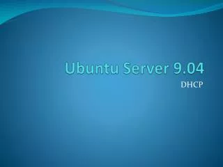 ubuntu server 9 04