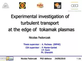Experimental investigation of