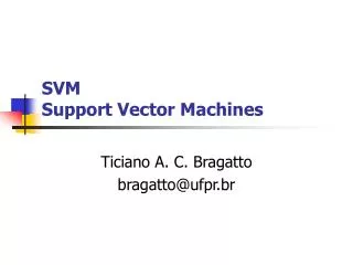 svm support vector machines