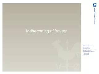 indberetning af frav r