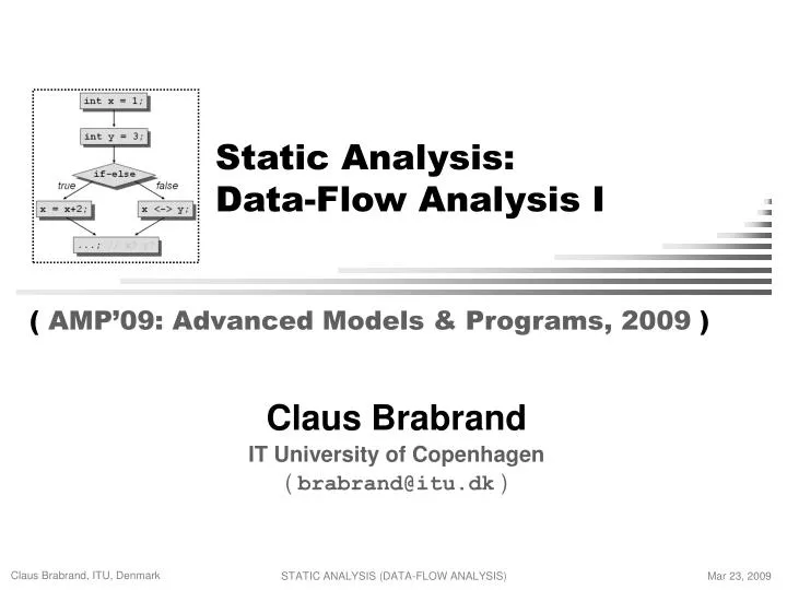 static analysis data flow analysis i
