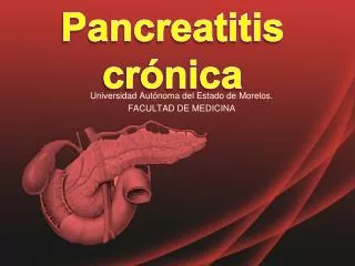 pancreatitis cr nica