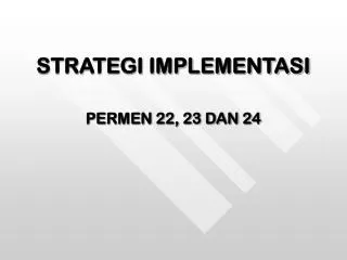 strategi implementasi