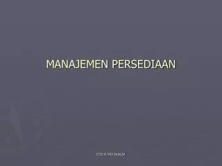 manajemen persediaan