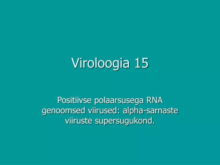 viroloogia 15