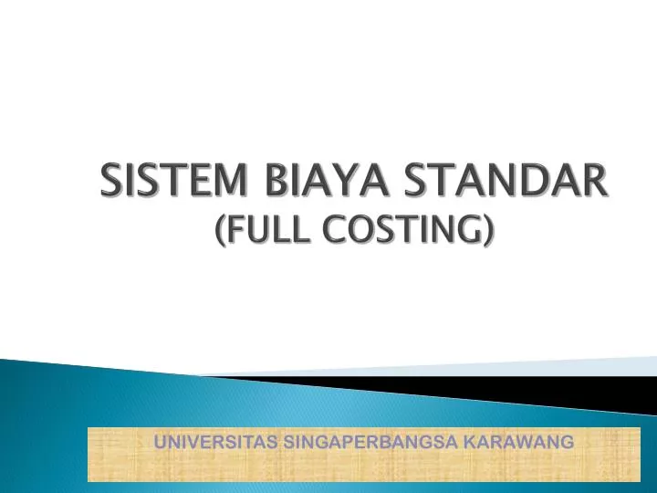 sistem biaya standar full costing