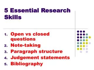 5 Essential Research Skills