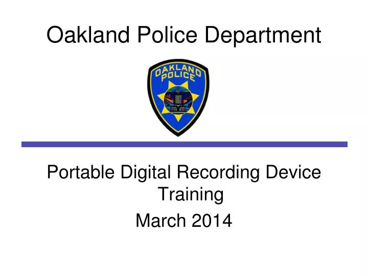 oakland police department