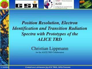 Christian Lippmann for the ALICE TRD Collaboration