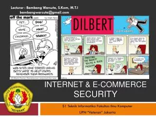 INTERNET &amp; E-COMMERCE Security