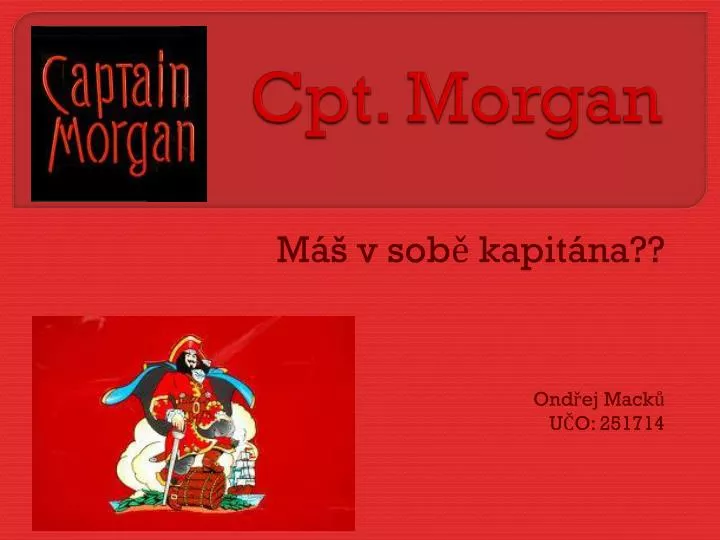 cpt morgan